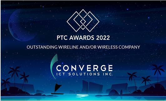 Converge takes home outstanding company award at the global Pacific Telecommunications Council Awards 2022