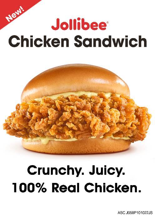 Go big on crunchy, juicy, and real Chicken goodness with the Jollibee Chicken Sandwich!