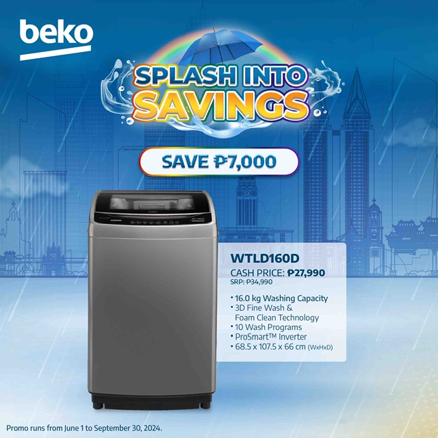 It’s raining deals and discounts with Beko’s Splash Into Savings rainy