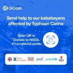 GCash extends assistance to users affected by typhoon Carina